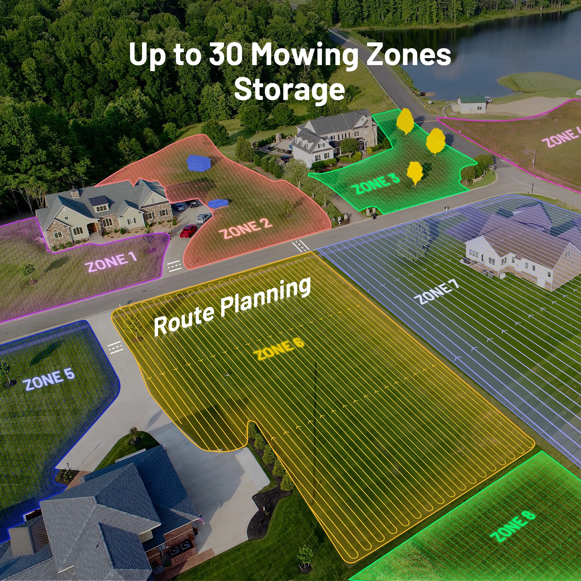 MAMMOTION LUBA 2 AWD 3000HX 15.8 in. Robot Lawn Mower (3/4Acre) Adjustable Cutting Height (2.2 in. - 4.0 in.) UltraSense AI Vision