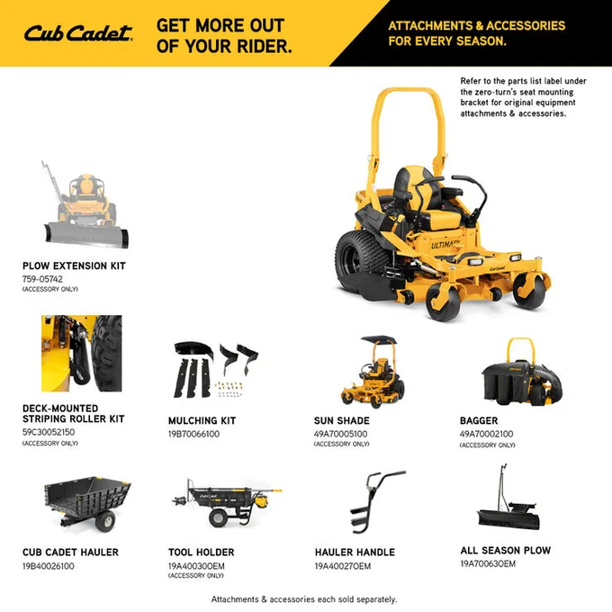 Cub Cadet Ultima ZTX4 Zero Turn Mower