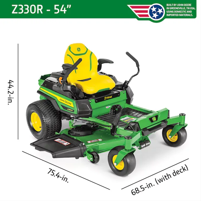 John Deere Z330R ZTrak 54-in 23 -HP V-twin Gas Zero-turn Riding Lawn Mower
