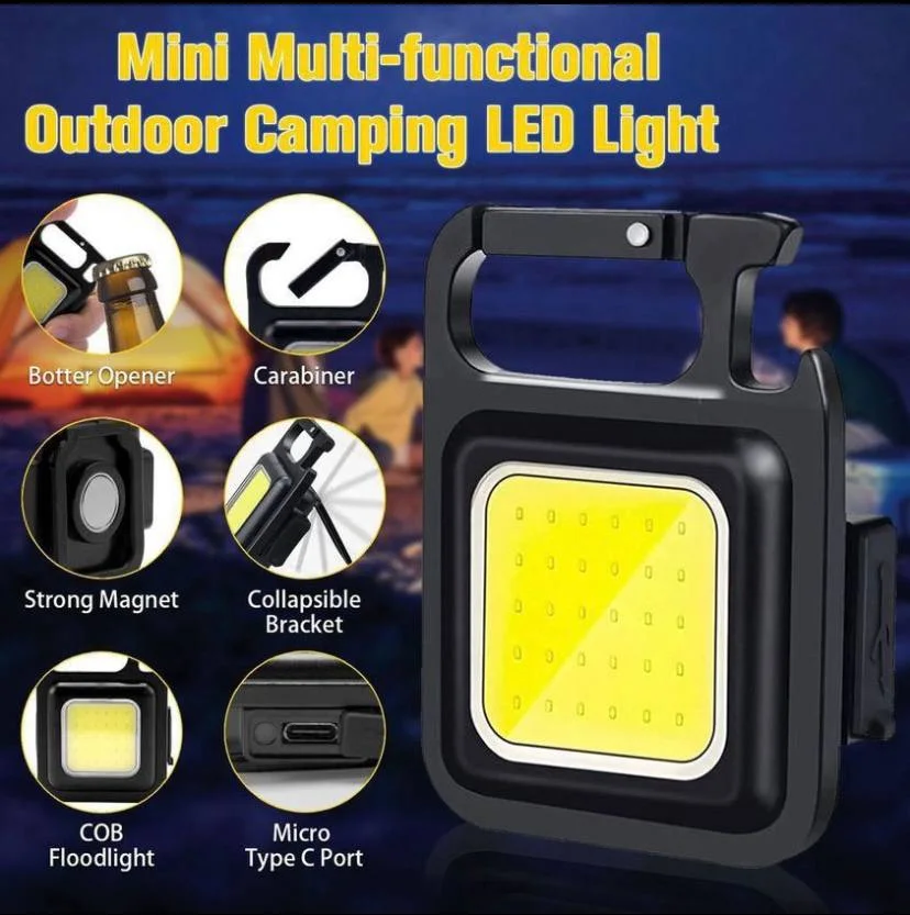 مصباح LED مغنطيسي صغير قابل لشحن متعدد الاستعمالات