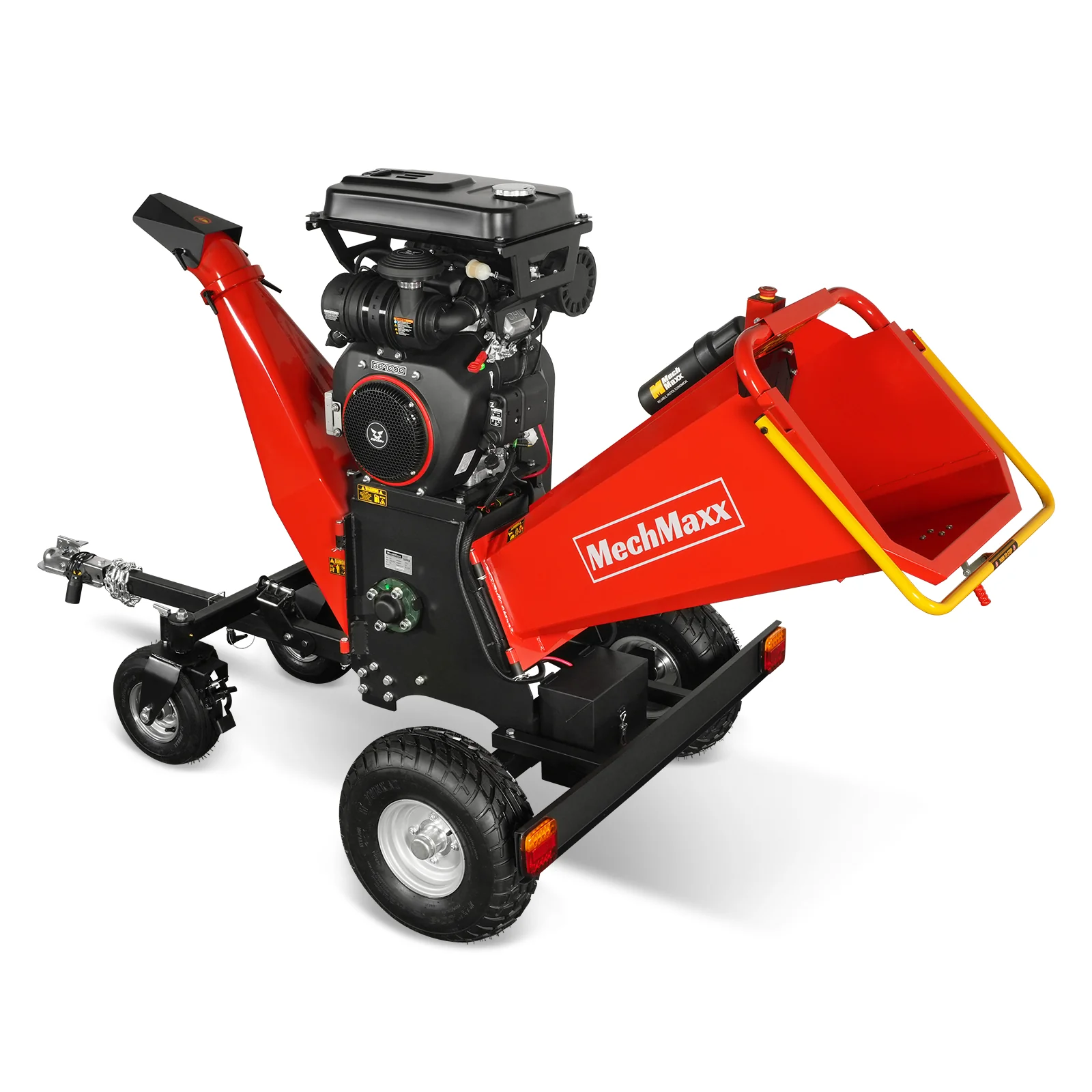 8 inch ZONSEN E-Start 1000cc 35hp Gas Powered 4 - Wheel Drum Wood Chipper with Taillight , B200, Best Offer