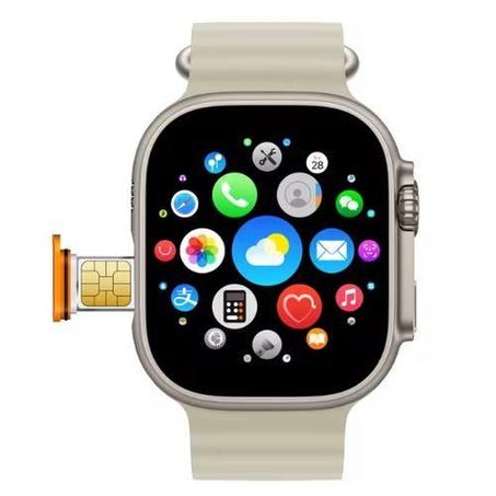 ساعة ذكية 4G Amoled Smartwatch Smartwatch Ultra Android، Google Play، WIFIGPS، WhatsApp حزامان