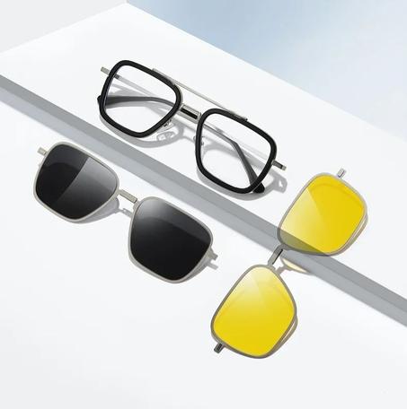 نظارات طبية و شمسية 3×1 بإطار متميز يجمع بين الأناقة و الأداء