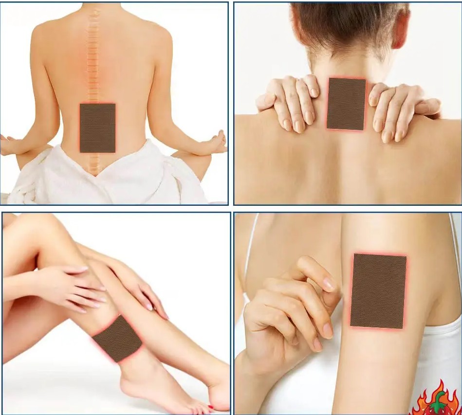 لاصقات الفلفل الحار لتخفيف الألم – 8 قطع حرارية للرجال والنساء | للرقبة، الظهر، الكتفين والمفاصل