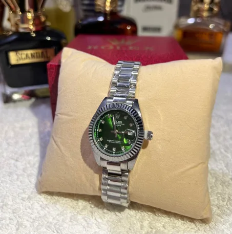 Rolex Datejust Style – Green Dial with Diamond