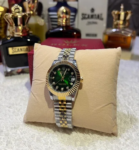 Rolex Datejust Green Dial, Diamond Hour Markers