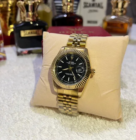 Gold Mens Casual Rolex Watch