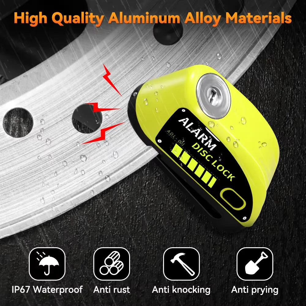 🔒 Antivol Moto à Disque avec Alarme Ultra Puissante