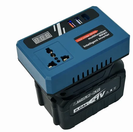 Converter with battery