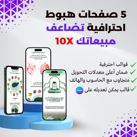 5 صفحات هبوط احترافية تضاعف مبيعاتك