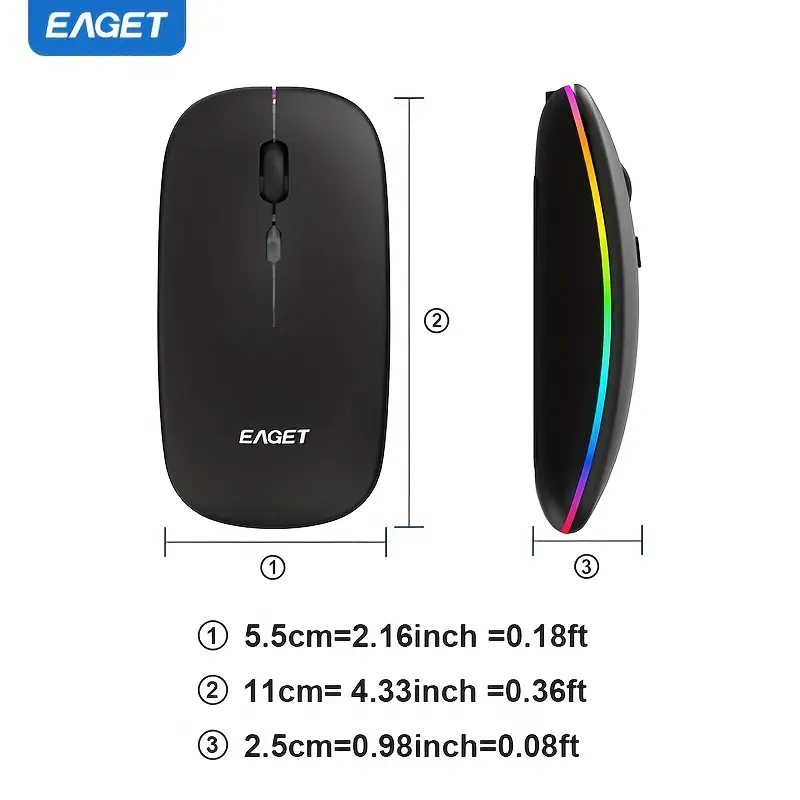 فأرة EAGET LED لاسلكية