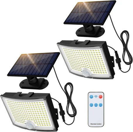 Gebosun 300W Solar Flood Lights Outdoor Dimmable