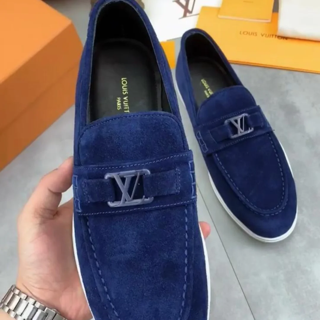 Louis Vuitton Major Loafer – Black Suede LV Initials