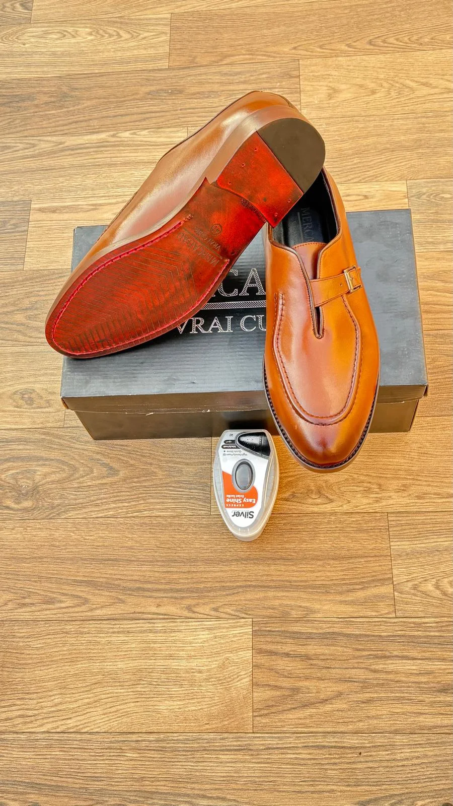 M03 chaussures Cuir Marron