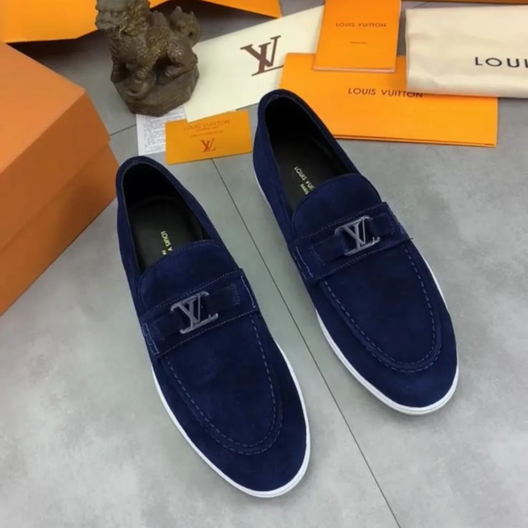 Louis Vuitton Major Loafer – Black Suede LV Initials