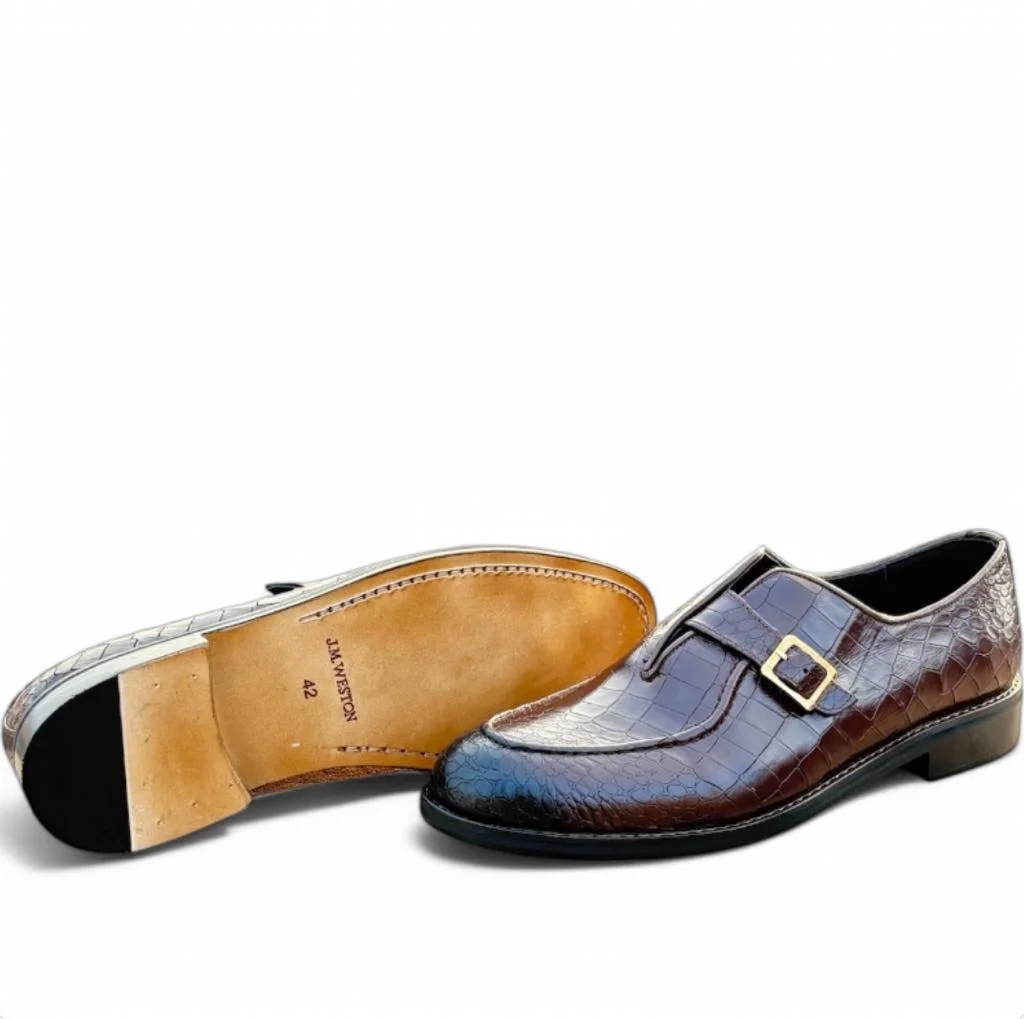 M03 chaussures Croco Marron