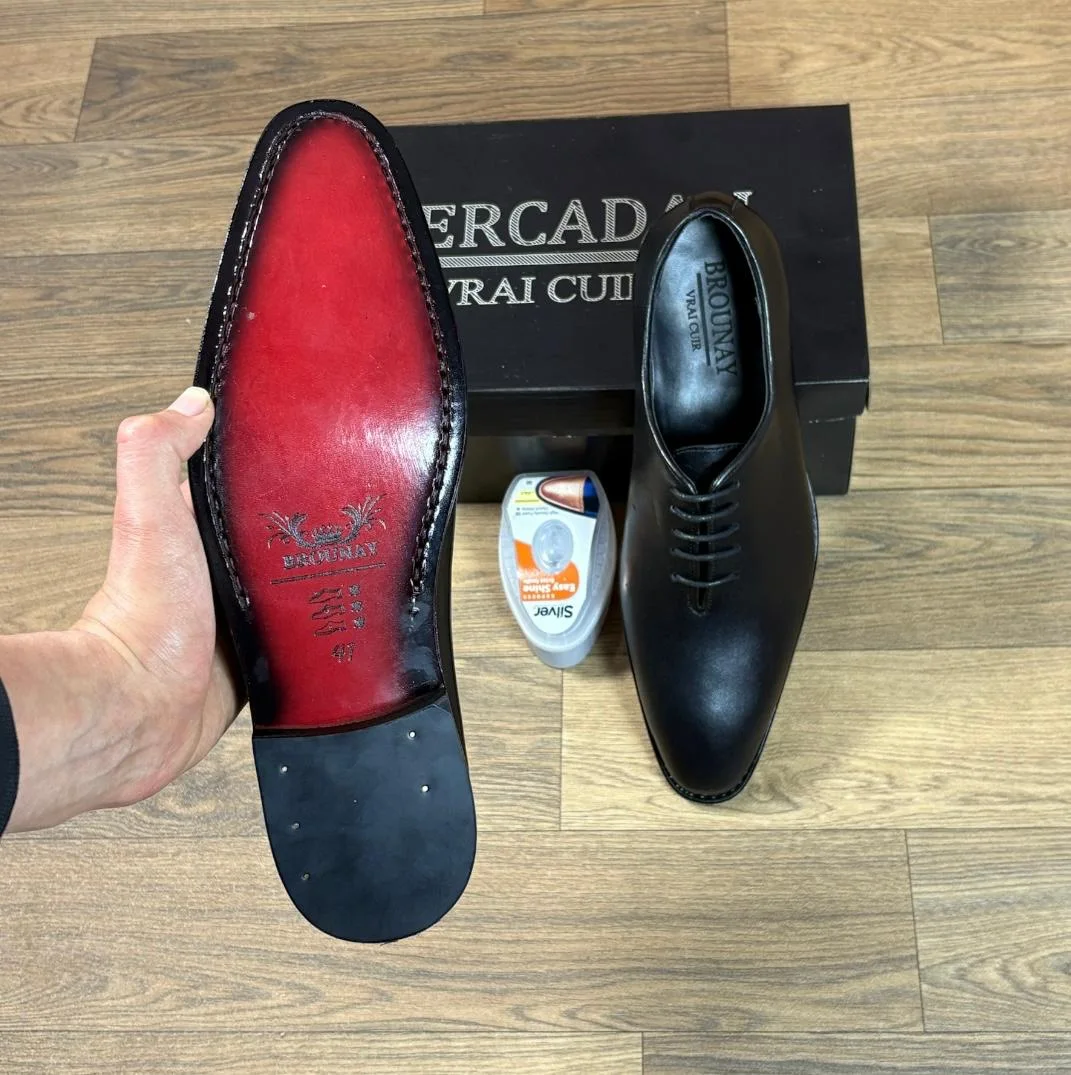 M69 chaussures Cuir noir
