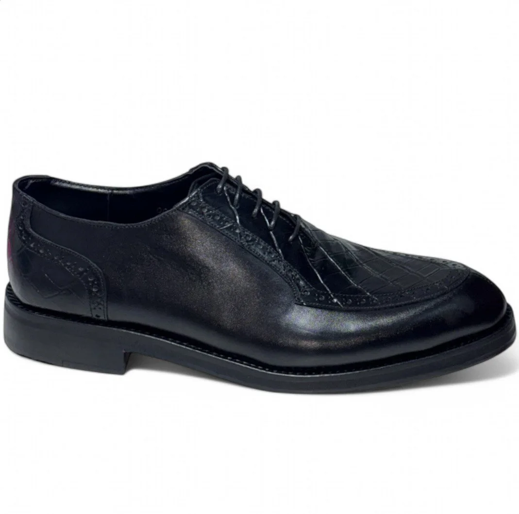 M004 chaussures cuir Noir