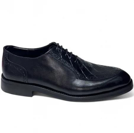 M004 chaussures cuir Noir