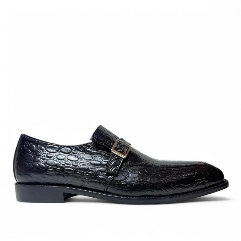 M04 chaussures cuir Noir et vert