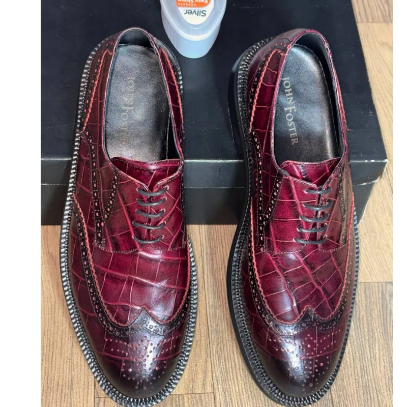 M904 chaussures Croco Bordeaux