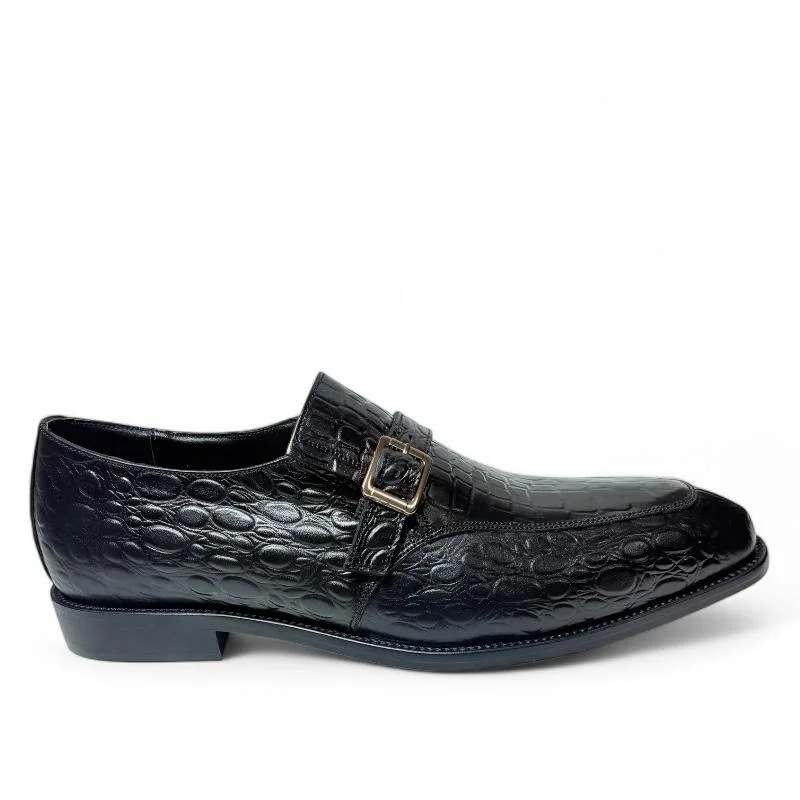 M04 chaussures cuir Noir et vert