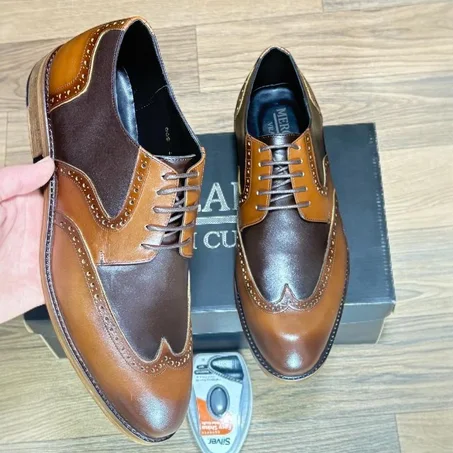 M002 chaussures Cuir Marron