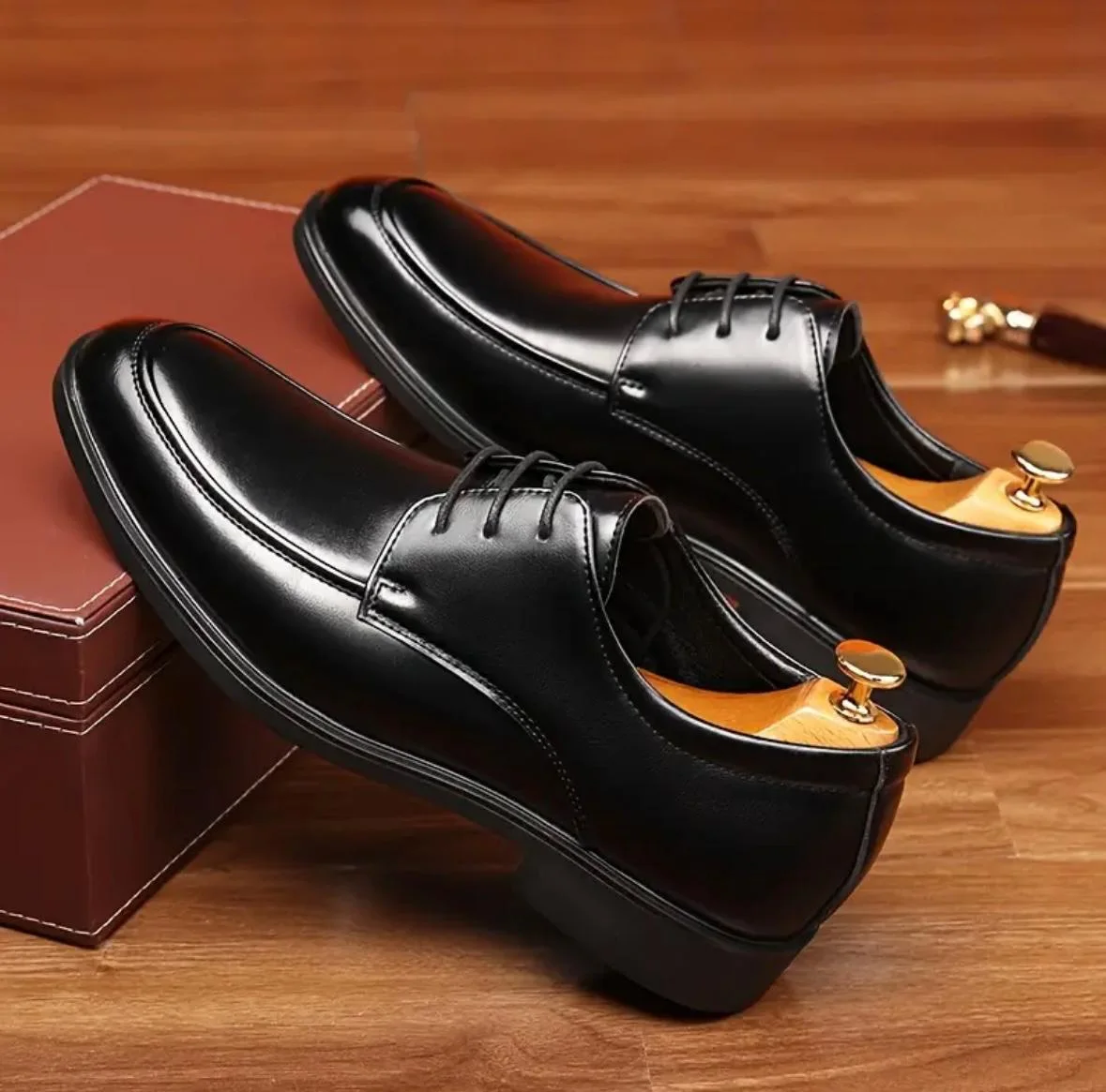 M029 Chaussure noir  Confortable 100% Cuir