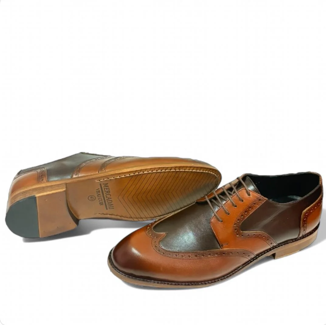 M002 chaussures Cuir Marron