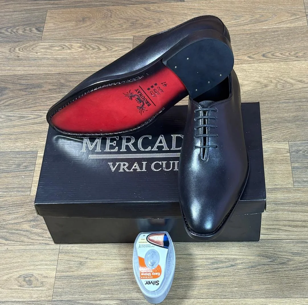 M69 chaussures Cuir noir