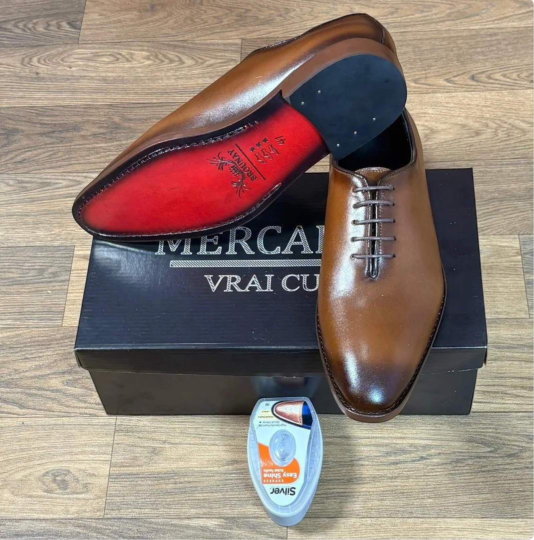 M69 chaussures Cuir Marron