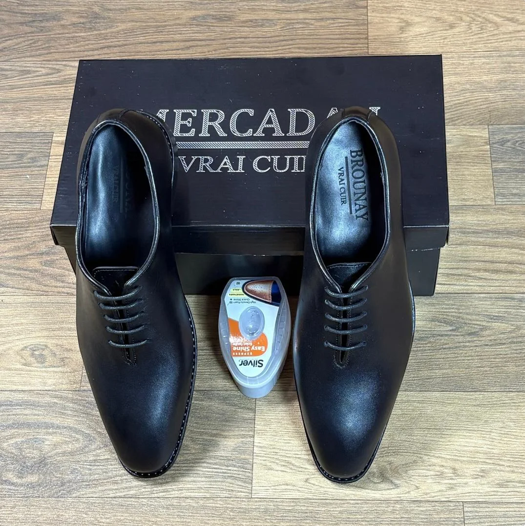 M69 chaussures Cuir noir