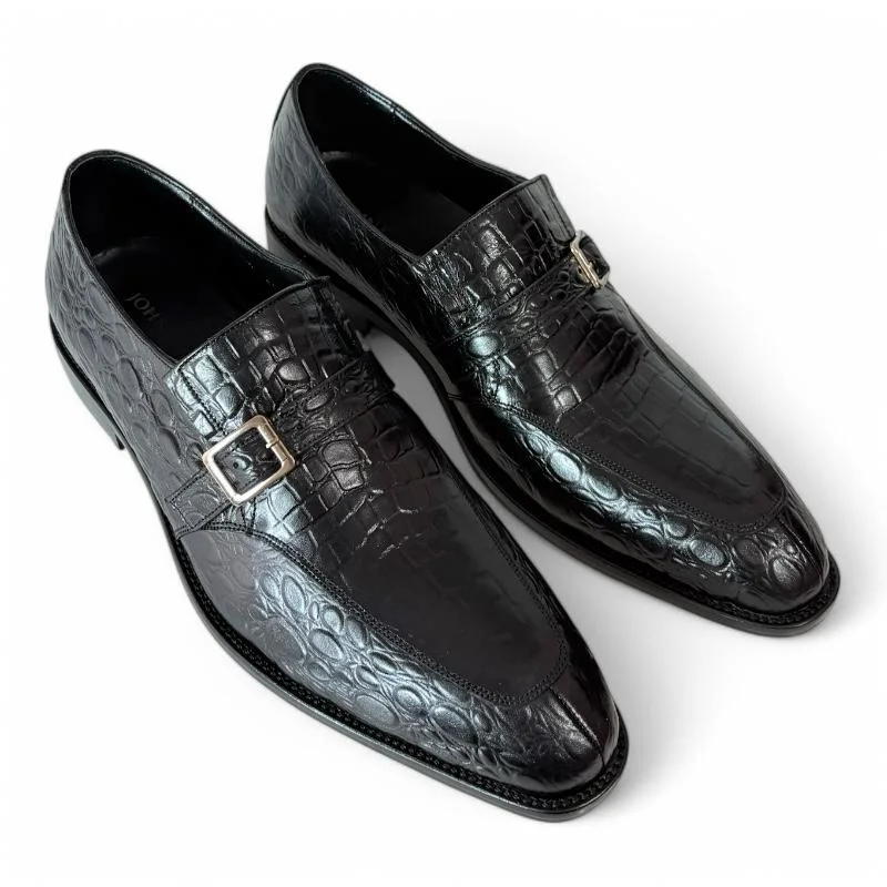 M04 chaussures cuir Noir et vert