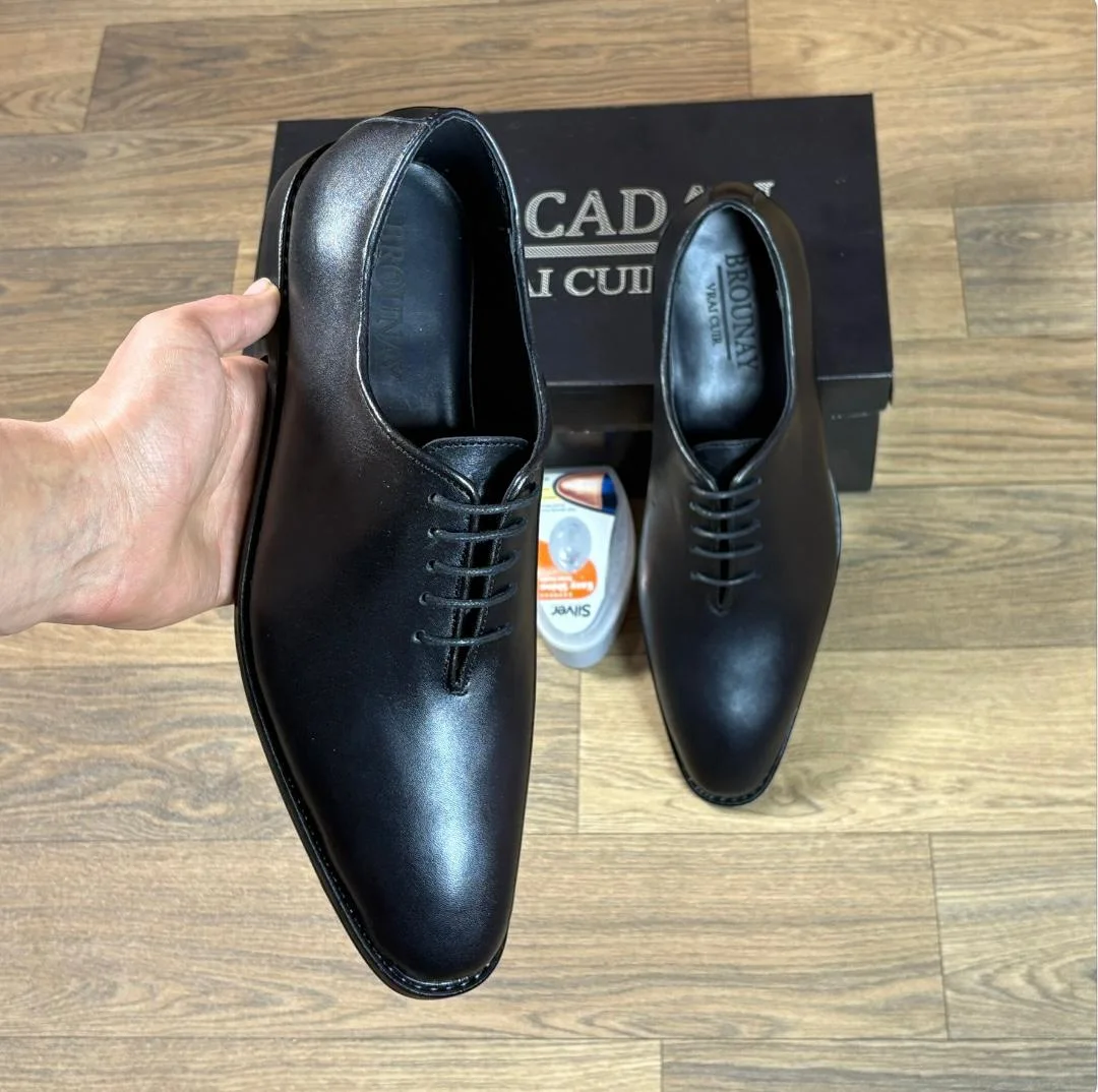 M69 chaussures Cuir noir