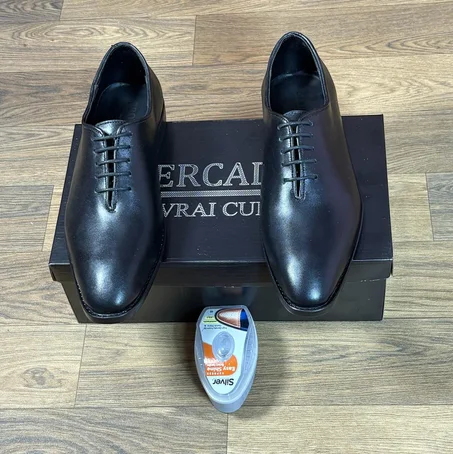 M69 chaussures Cuir noir