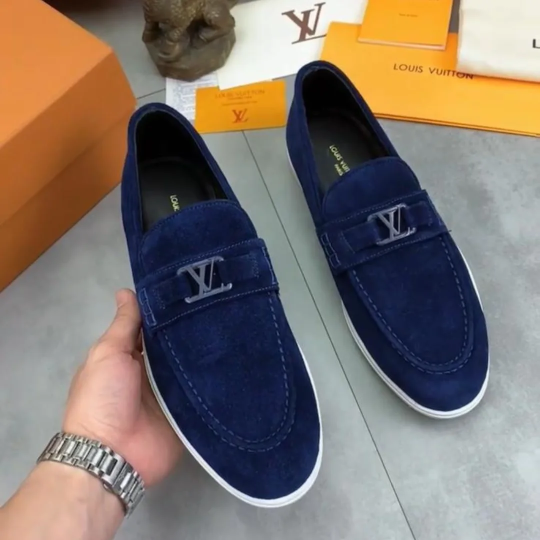 Louis Vuitton Major Loafer – Black Suede LV Initials