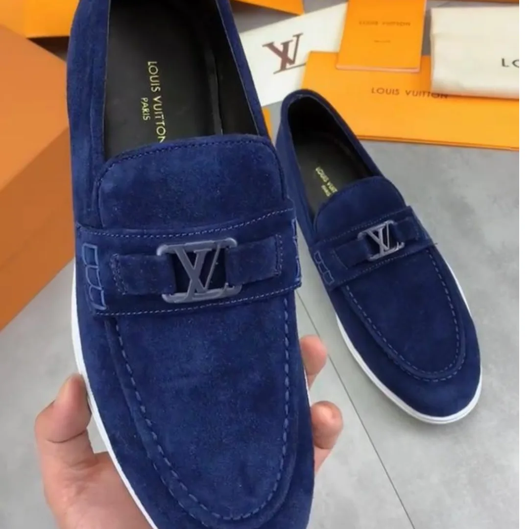 Louis Vuitton Major Loafer – Black Suede LV Initials