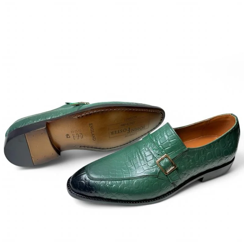 M04 chaussures cuir Noir et vert