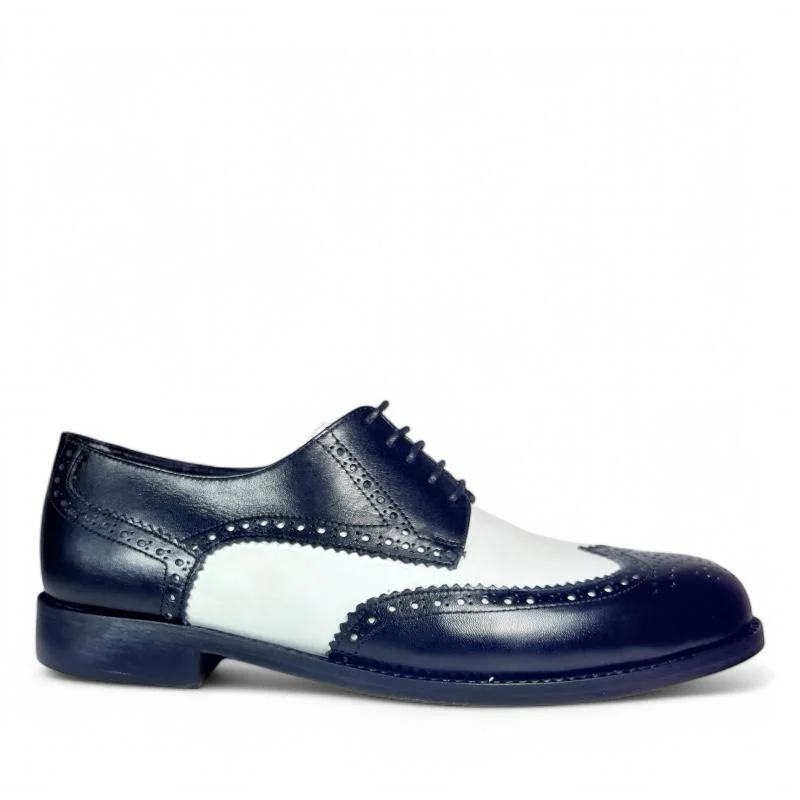 M904 chaussures Cuir noir blanc