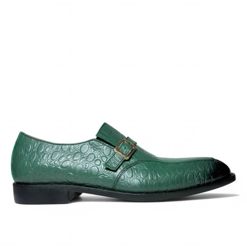M04 chaussures cuir Noir et vert