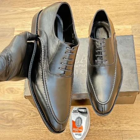 M016 chaussures Cuir Noir