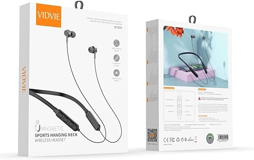 • VIDVIE BT859 Magnetic Wireless Headset Bluetooth Neckband