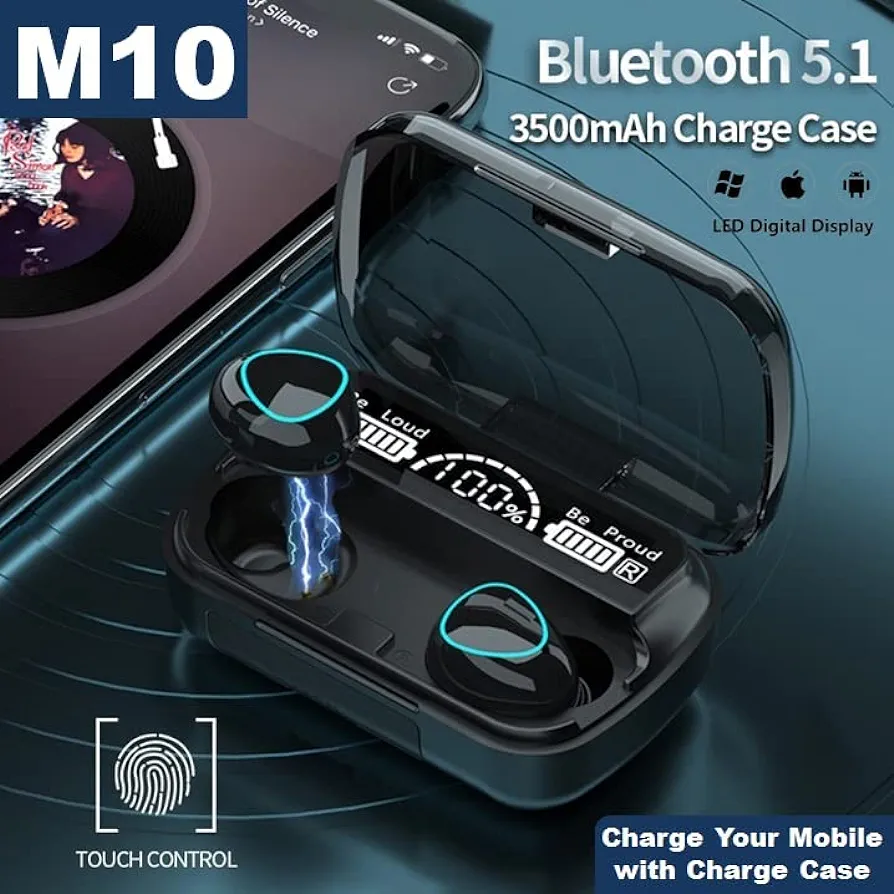 سماعة اذن لاسلكية airpods m10