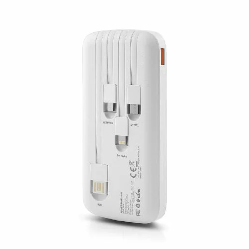 • VIDVIE PB758 Power Bank 10000 MAH Built in cables