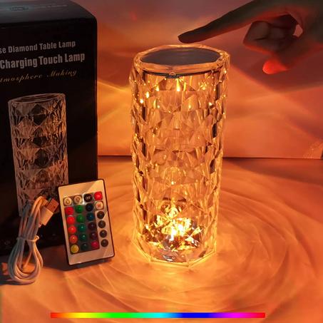 مصباح الطاولة الكريستالي  LED Rose Crystal
