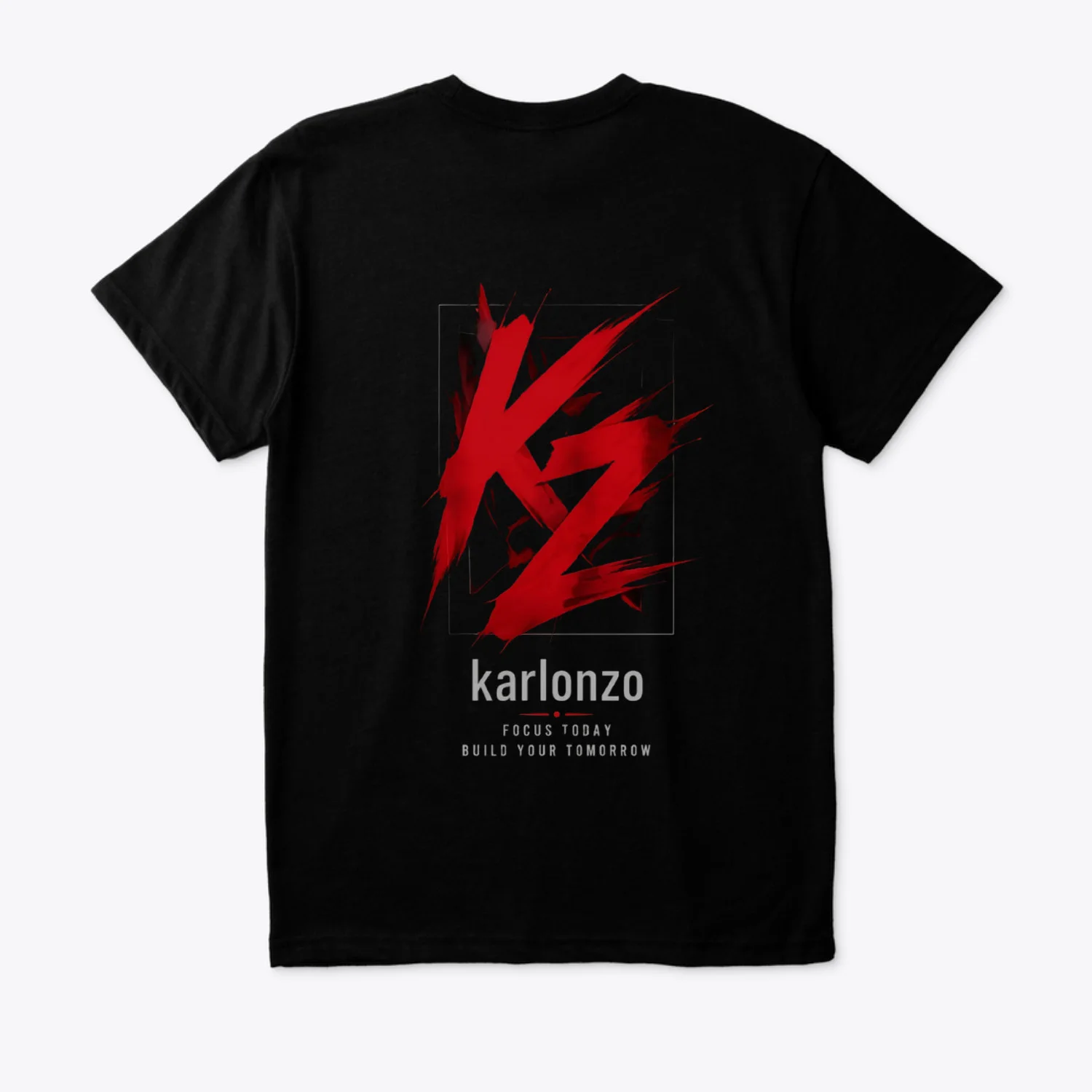 Karlonzo red design T-shirt