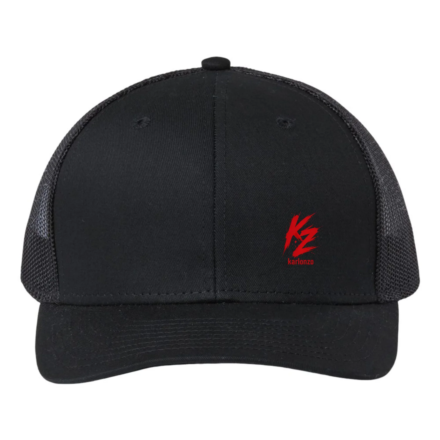 Karlonzo cap with red design