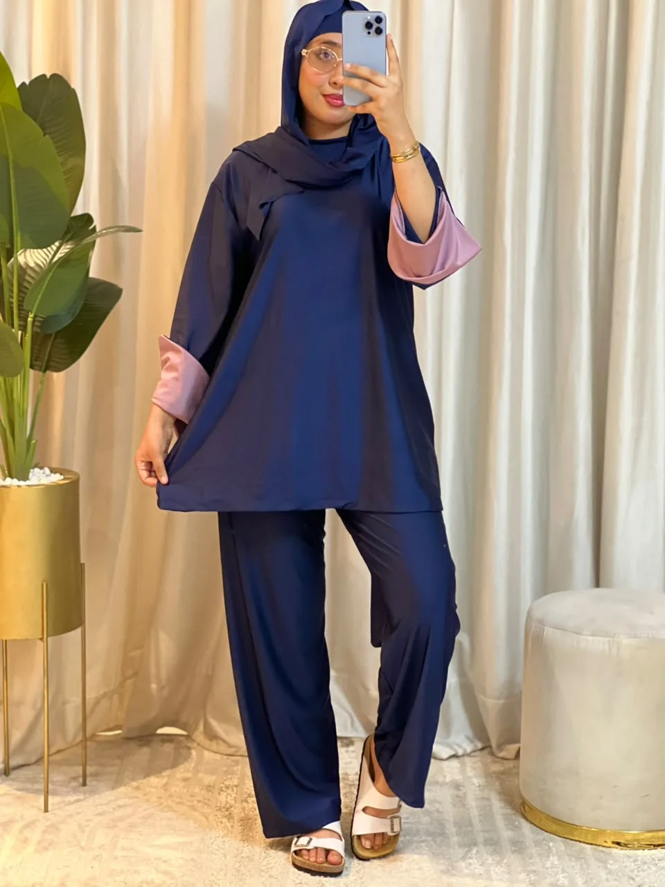 😍 بوركيني أنيق بــ 4 قطع كاملة