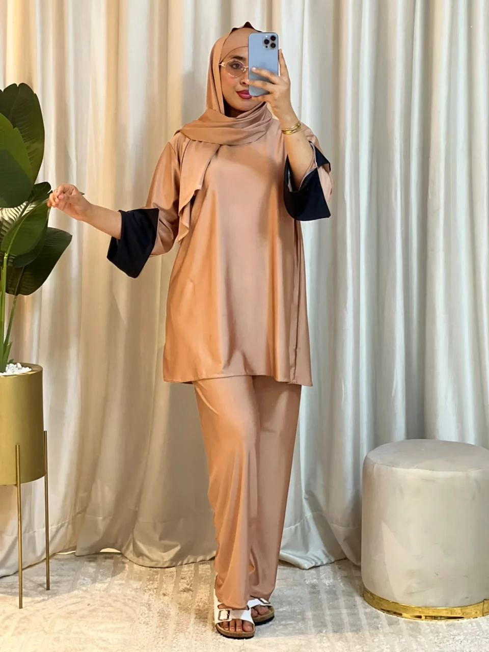 😍 بوركيني أنيق بــ 4 قطع كاملة