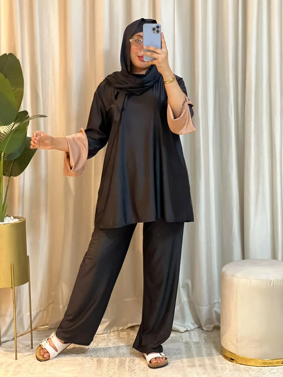😍 بوركيني أنيق بــ 4 قطع كاملة